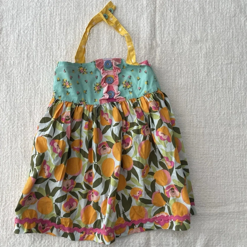 Matilda Jane Girls 4‎ Brilliant Daydream You're A Peach Tunic Halter Top Shirt